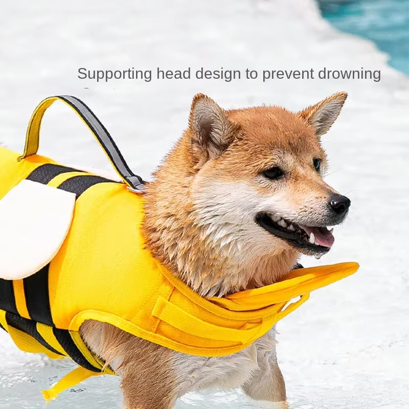 Dog Life Jacket - Rompi Pelampung Anjing Desain Lebah untuk
