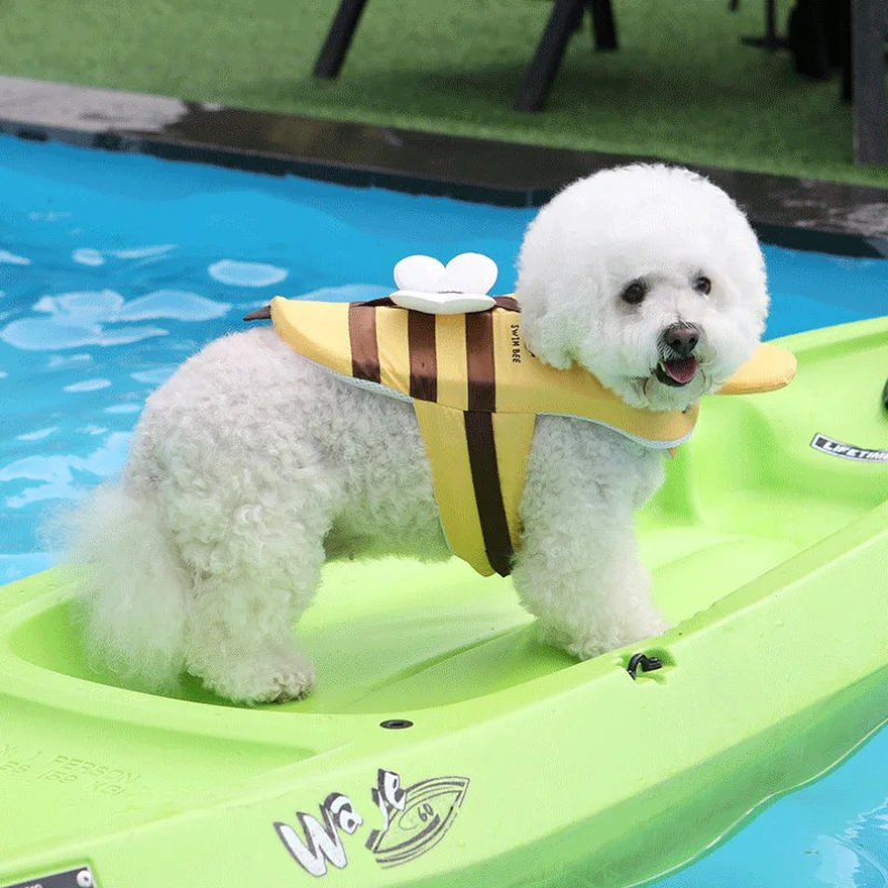 Dog Life Jacket - Baju renang anjing lebah kecil musim
