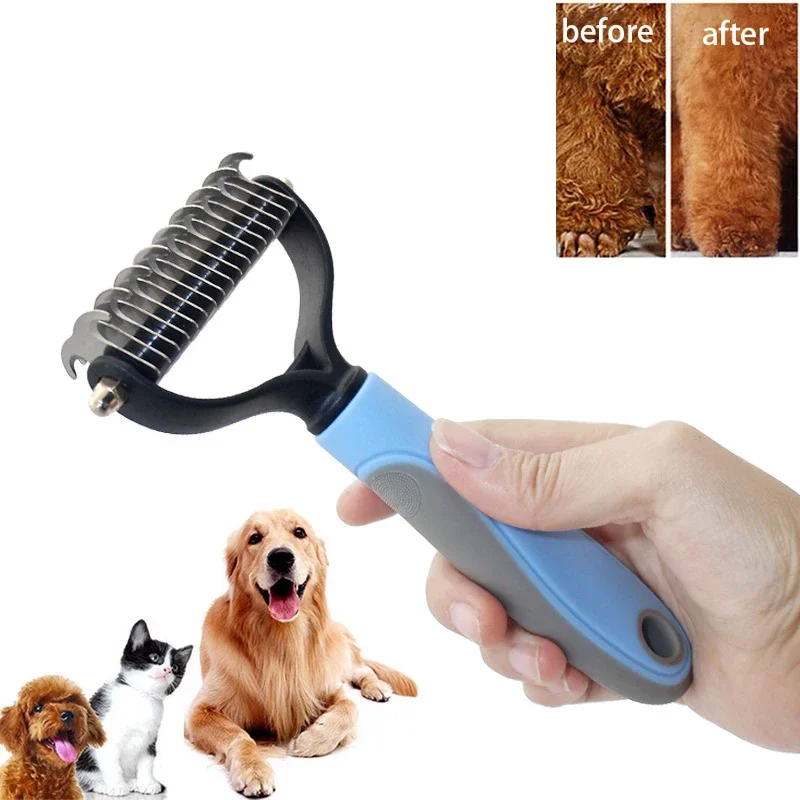 Dog Grooming Clippers - Sisir penghilang bulu kucing hewan peliharaan,