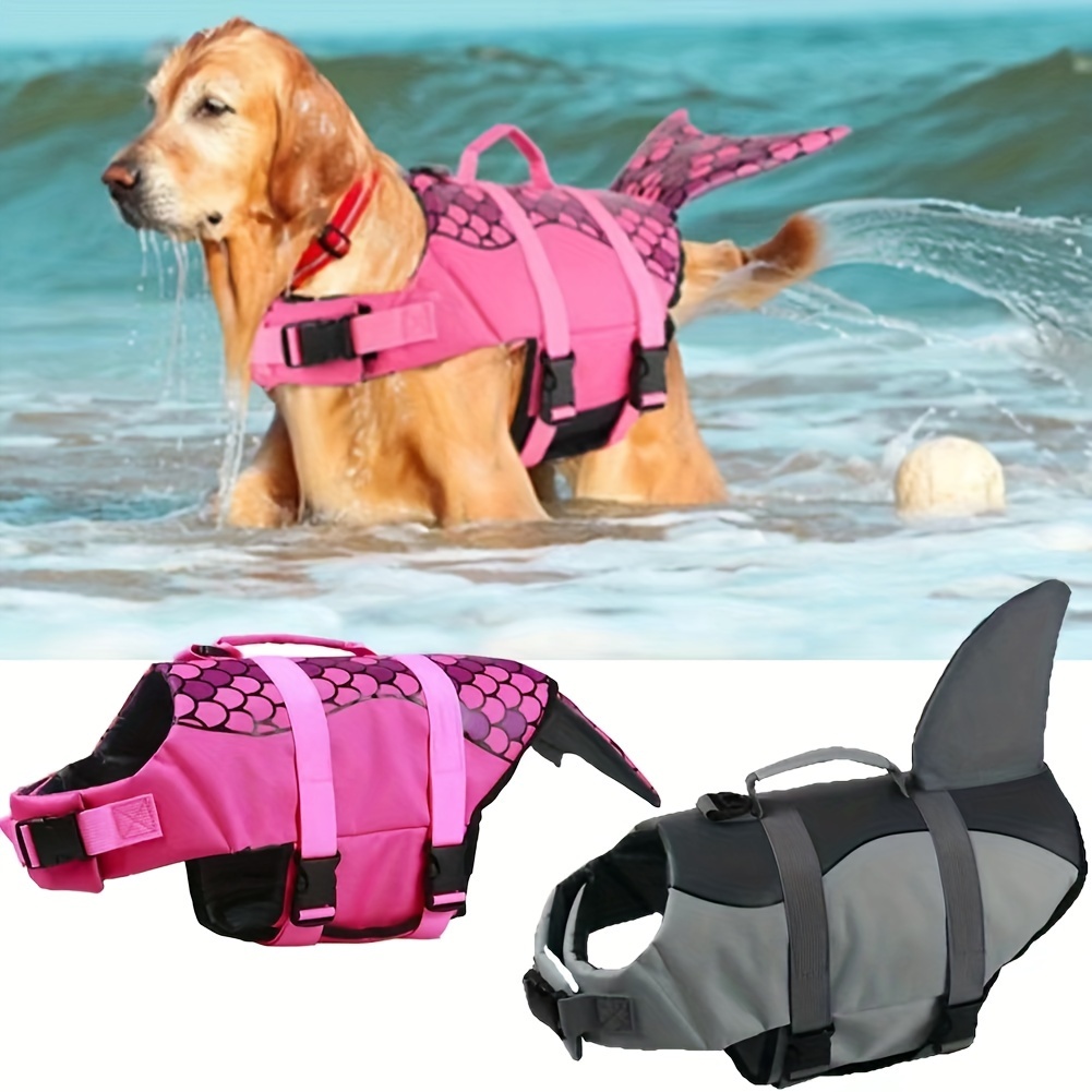 Dog Life Jacket - Rompi Pelampung Anjing Model Hiu/Putri Duyung