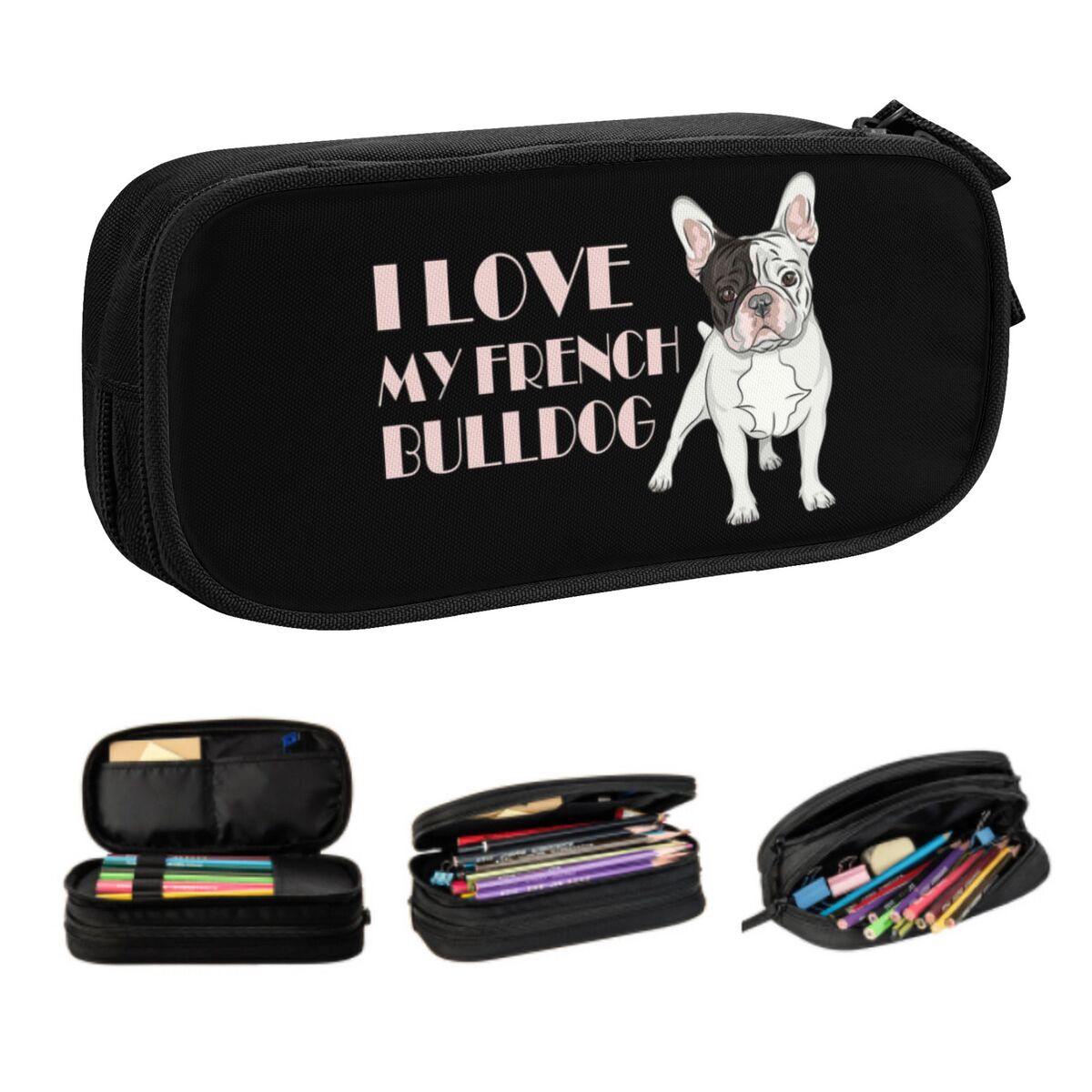 Pet X Supplies & Tack Reviews - Kotak Pensil Lucu Bulldog Perancis Kustom