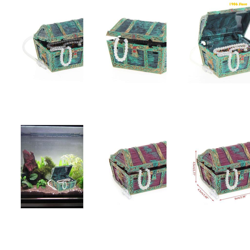 Pet X Supplies & Tack Reviews - U1JB Dekorasi Peti Harta Karun Akuarium