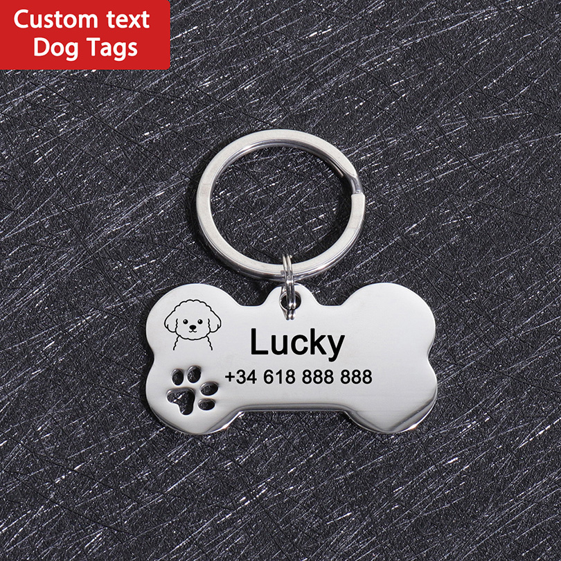 Pet Supplies Us - Tag Nama Anjing Kustom, Tag ID