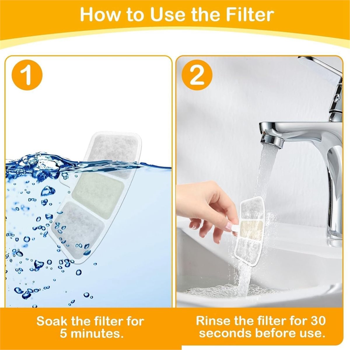 Pet Water Fountain - Filter Pengganti Aug.A632F-16PCS untuk Air Mancur