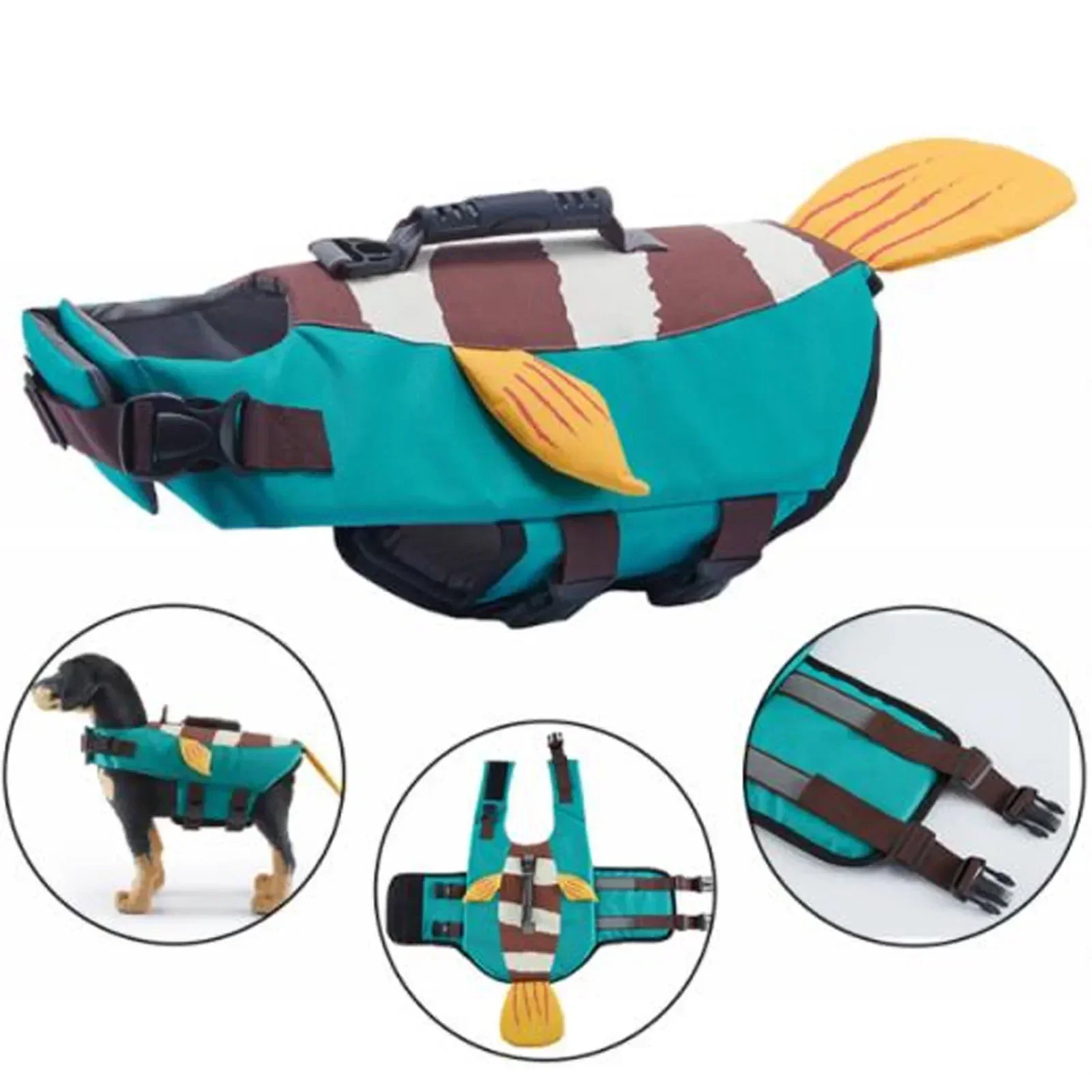 Dog Life Jacket - Baju Renang Anjing Musim Panas Tahan
