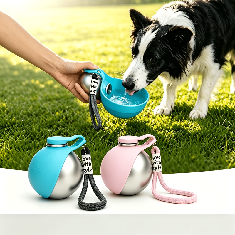 Pet Supplies Hours - Botol Air Anjing Stainless Steel 285ml,