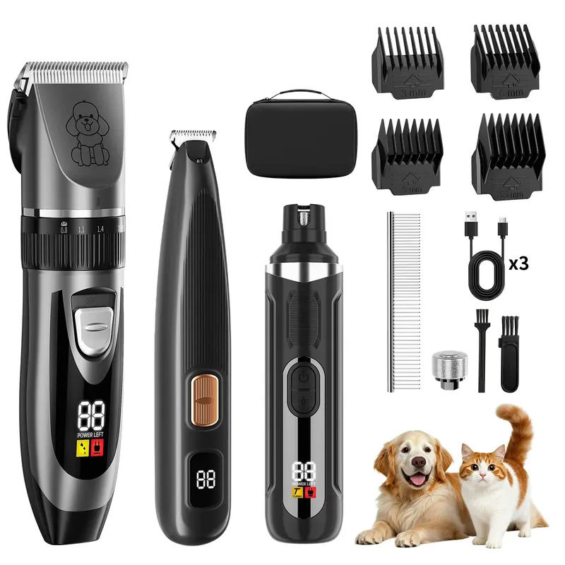 Dog Grooming Clippers - untuk Kit Pemotong Bulu Anjing Tanpa