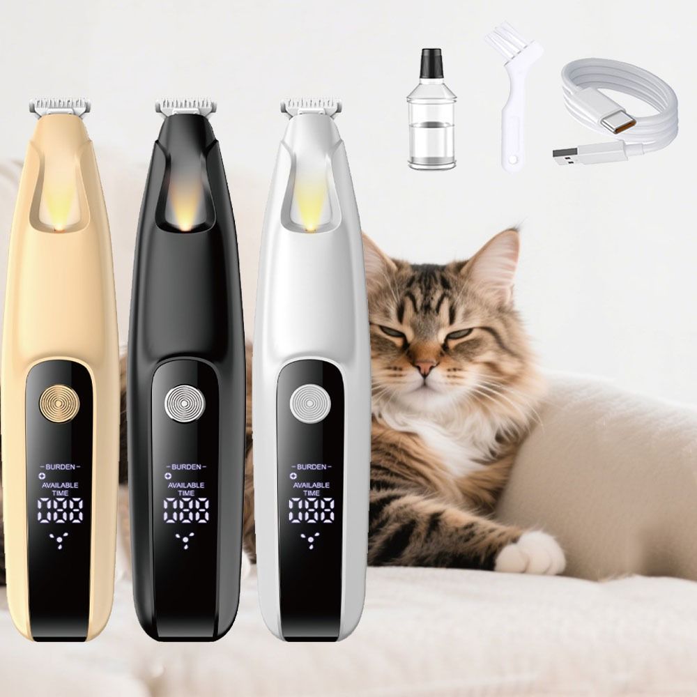 Dog Grooming Clippers - Pemotong Kuku Anjing LED dengan Layar