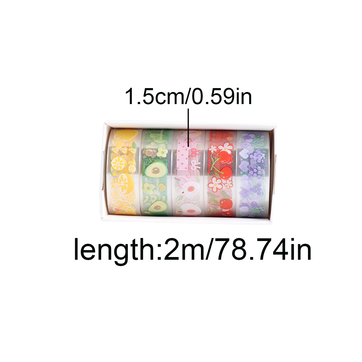5 Gulungan Set Selotip Washi P - Pet Supplies Us ulasan dan harga