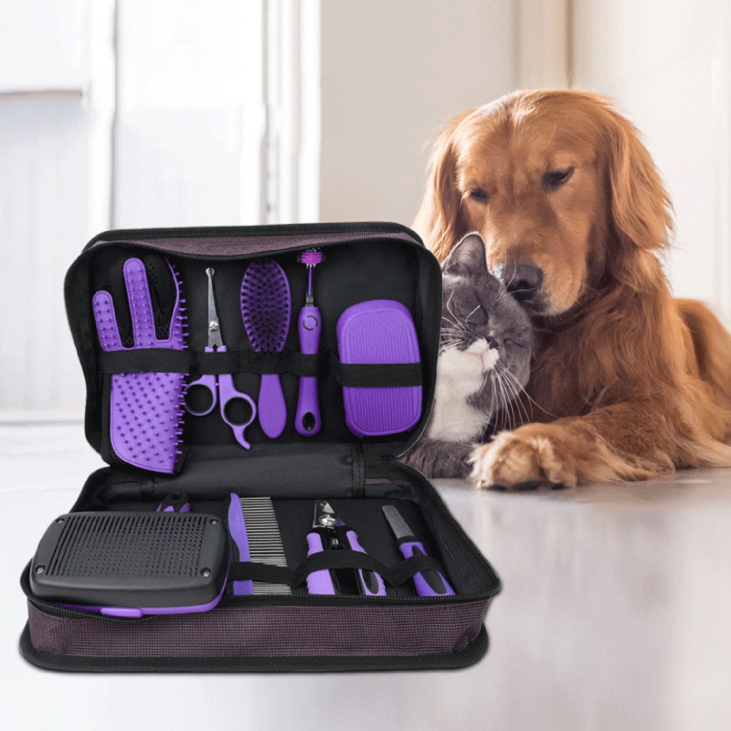 9Pcs Set Perlengkapan Perawata - Dog Grooming Clippers ulasan dan harga