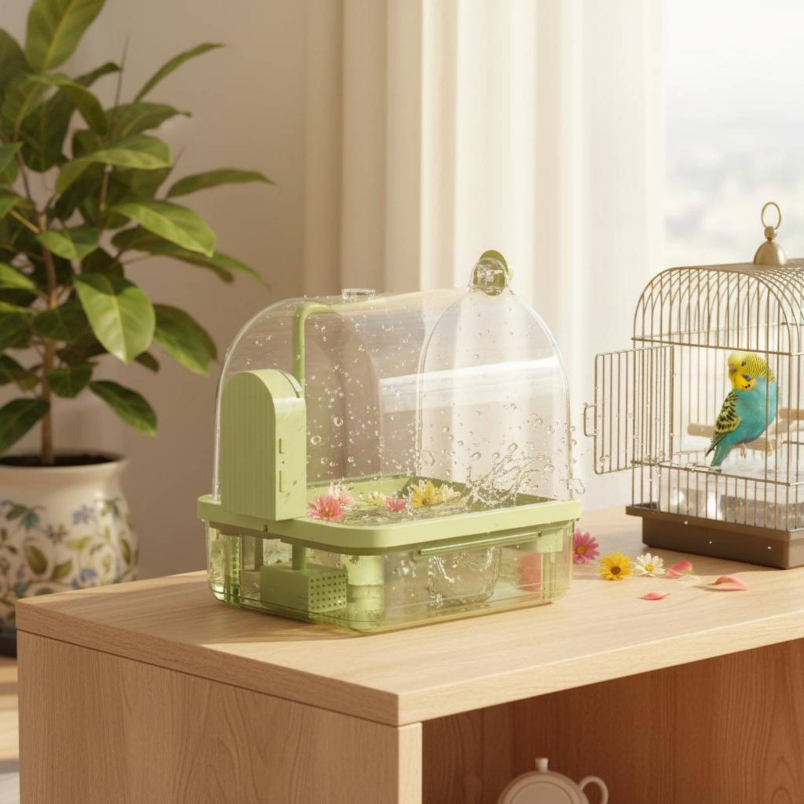 Bak Mandi Burung Otomatis Sens - Pet Supplies Us ulasan dan harga