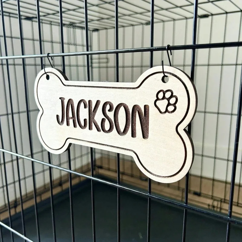 5PCS Tag Anjing Kayu Kustom -  - Pet Supplies Us ulasan dan harga