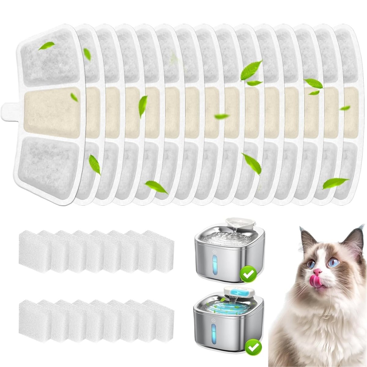 Filter Pengganti Aug.A632F-16P - Pet Water Fountain ulasan dan harga