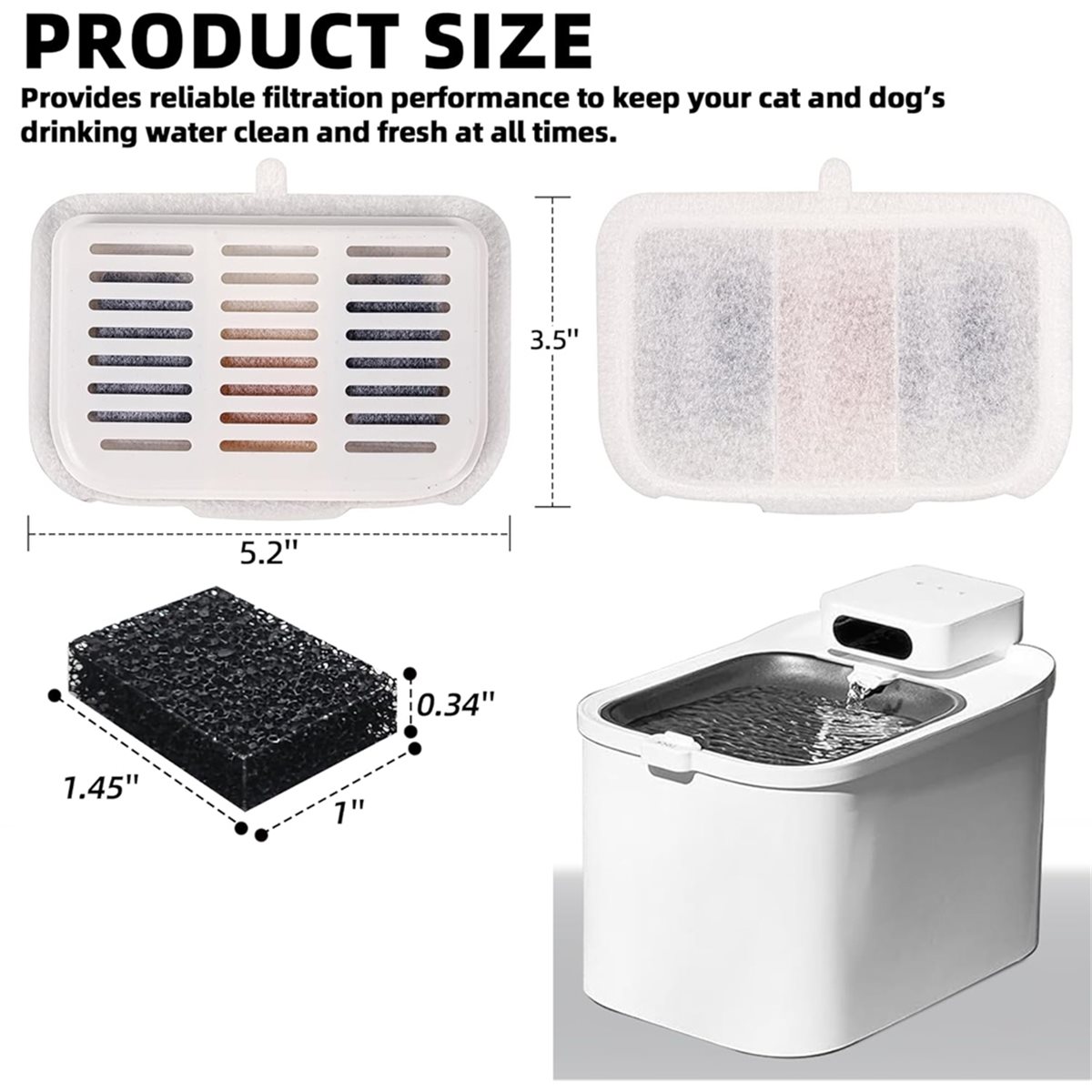 (A02R] 15-Pack Filter Unit Rec - Pet Water Fountain ulasan dan harga