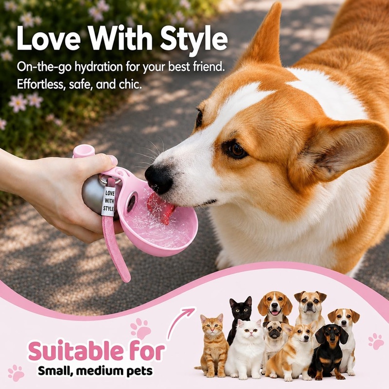 Botol Air Anjing Stainless Ste - Pet Supplies Hours ulasan dan harga