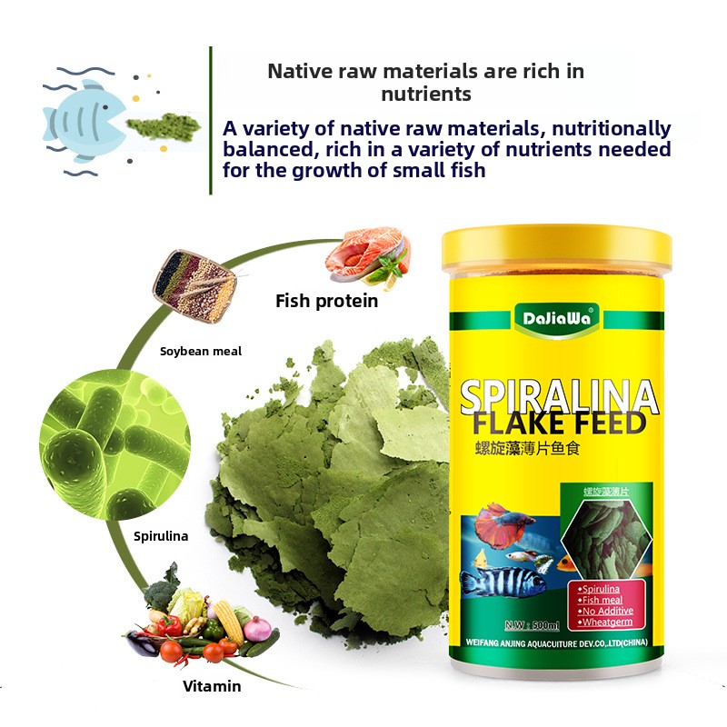 Makanan Ikan DaJiaWa Spirulina - Tetra Food Goldfish Flakes ulasan dan harga