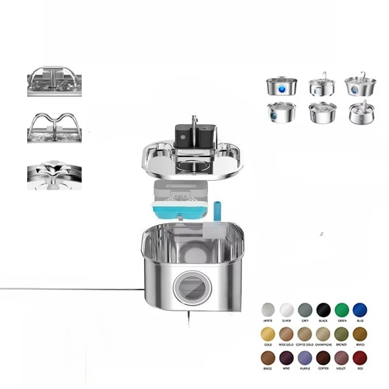 Tempat Minum Kucing Nirkabel 3 - Pet Water Fountain ulasan dan harga